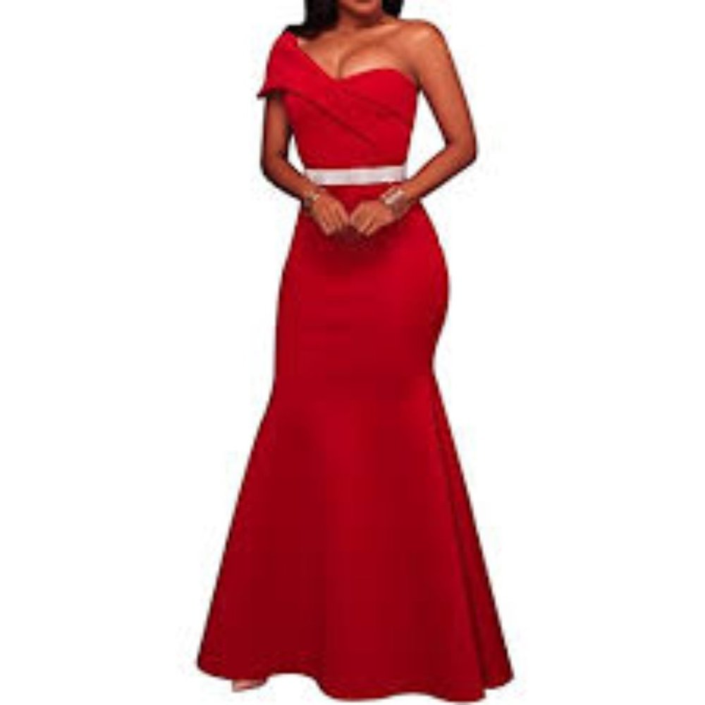 SEBOWEL Women's Sexy Off The Shoulder Gown